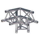 China Silberner perfekter Entwurfs-Zapfen der Farbe30*30cm 90 Grad-Aluminiumbinder-Koppler-Dreieck mit 3 Seiten fournisseur