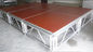 Rotes 3-Schichten- Sperrholz-Aluminiumstadiums-Plattform mit Gleitschutzbrett fournisseur