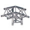 Silberner perfekter Entwurfs-Zapfen der Farbe30*30cm 90 Grad-Aluminiumbinder-Koppler-Dreieck mit 3 Seiten fournisseur