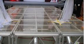 China Die quadratische Acrylstadiums-Glasplattform, die für Gleitschutz ist, glättet fournisseur