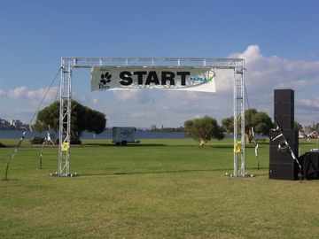 Customer Design  4 Pillars True Project Stage Lighting Truss 6x6 x 6 M Fixed Height Roofing with High Loading