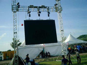 Customer Design  4 Pillars True Project Stage Lighting Truss 6x6 x 6 M Fixed Height Roofing with High Loading